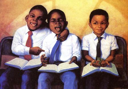 Young Boys in VBS class