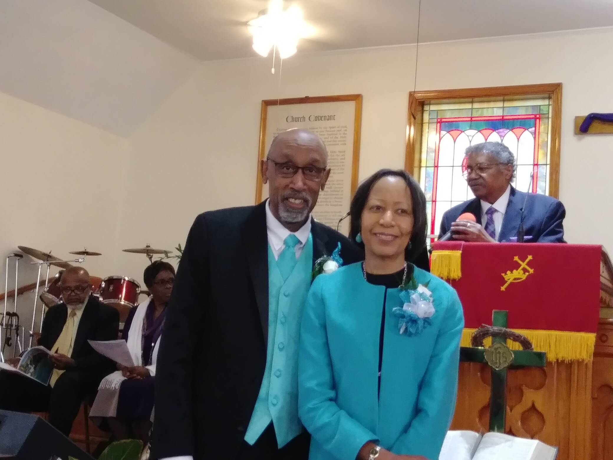 Pastor & Mrs. Simons during Pastor Anniversary Celebration