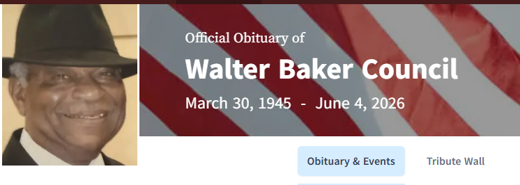 Walter Council Obituary